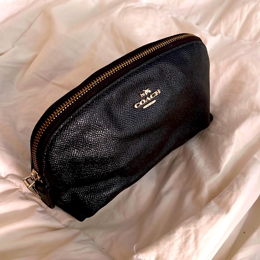 COACH BLACK MAKEUP BAG